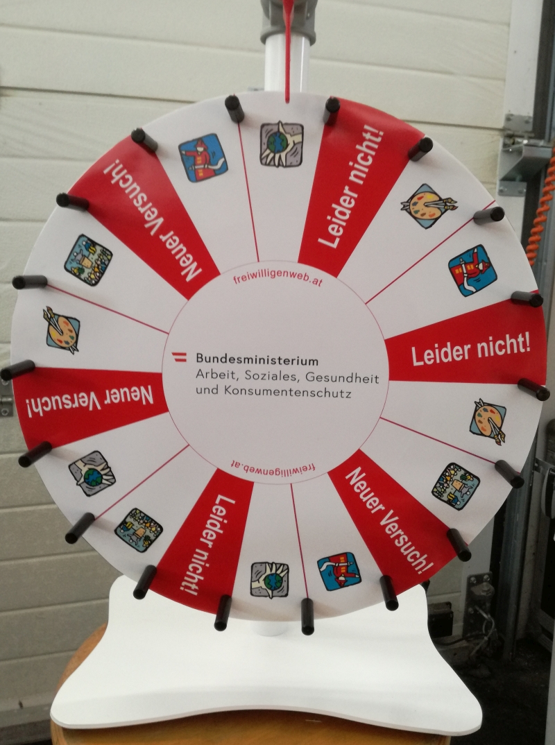 Tischglücksrad Tischglücksrad